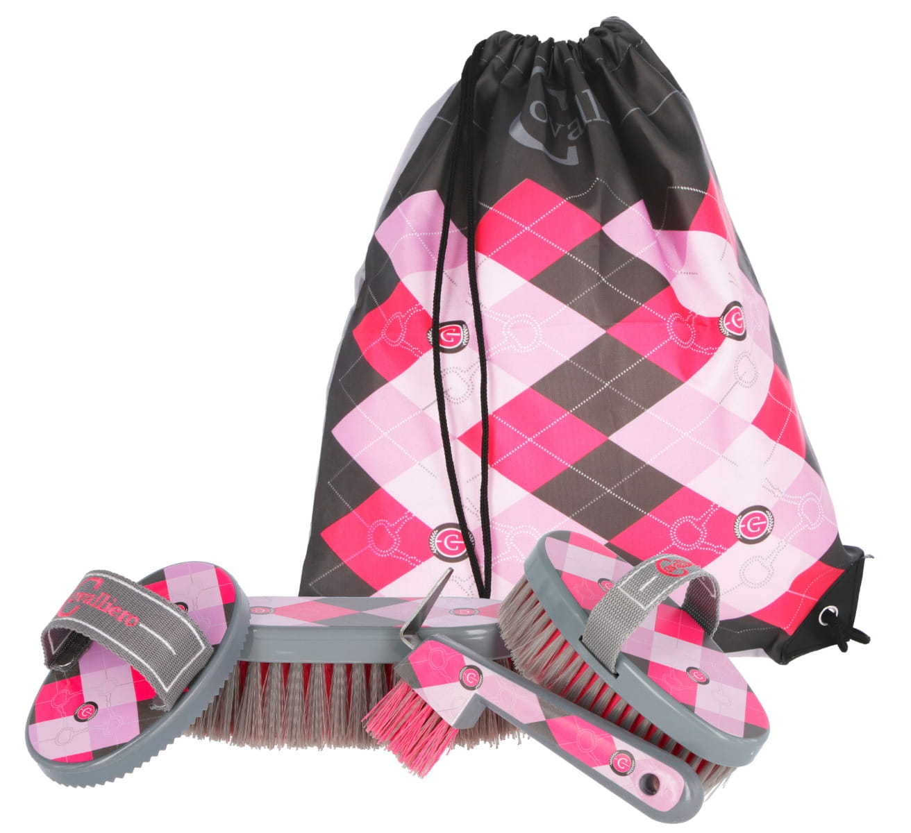 Worek z zestawem akcesoriów do czyszczenia konia Lili Covalliero Kids - Cavalo